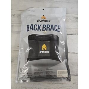 Sparthos Back Brace Lower Back Support Belt Black Small SSBB902 Sciatica Relief